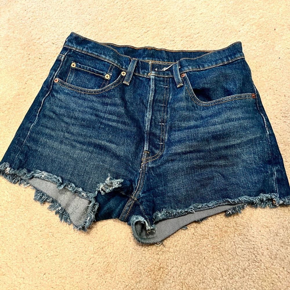 Levi’s denim button up shorts